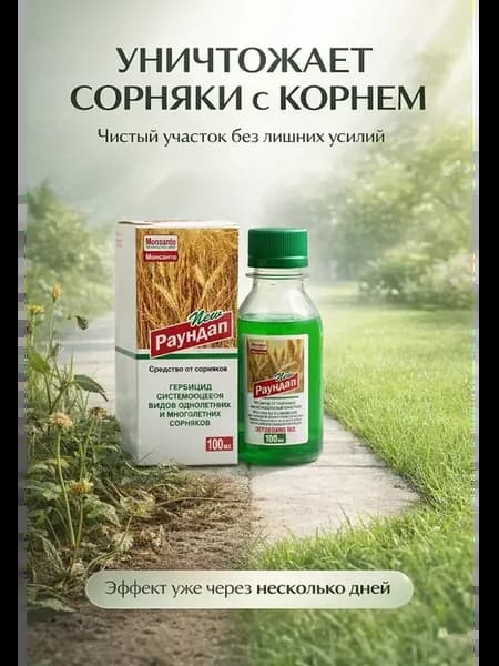Средство от сорняков и травы на огороде