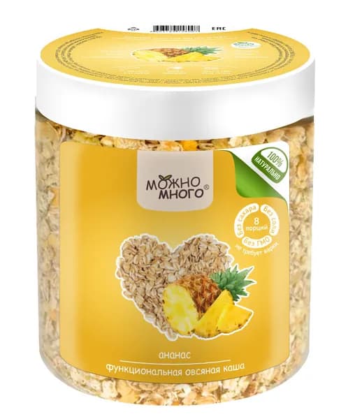Овсяная каша без варки "Можно Много". Ананас.
