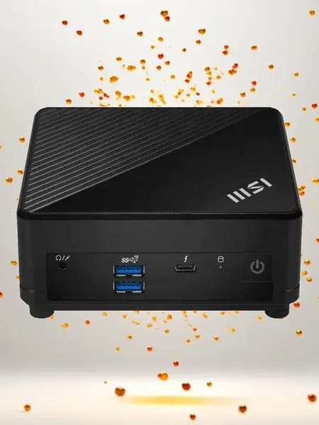 MSI Мини-ПК MSI Cubi 5 1M-640XRU (Intel Core 3 100U, RAM 8 ГБ, SSD 512 ГБ, Intel Graphics, Windows), 9S6-B0A821-640/W11P, черный матовый