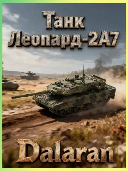 Танк Леопард 2А7 (Немецкий) 1:72 - Сборная модель без клея и окраски детальная Dalaran