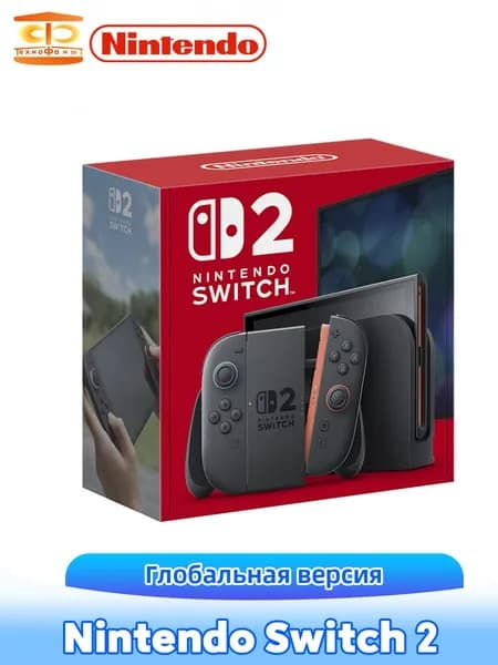 Nintendo Switch 2 Игровая приставка 7,9 дюйма 1080P LCD Экран Поддержка русского, Черный