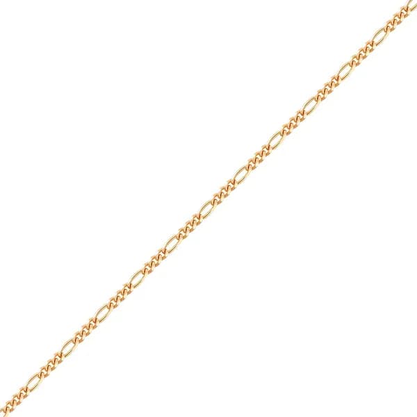 Браслет фигаро из красного золота 585 пробы 585GOLD