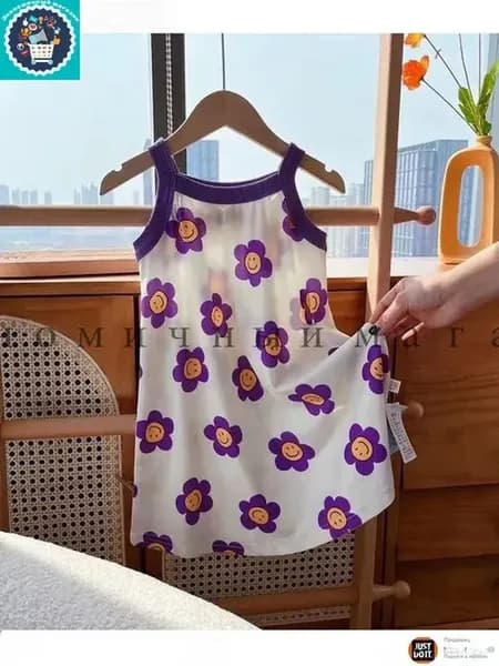 Детская ночная сорочка из искусственного шелка