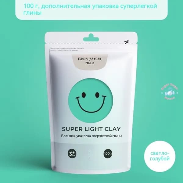Материал ручной работы: пластилин сверхлёгкая глина 100 г