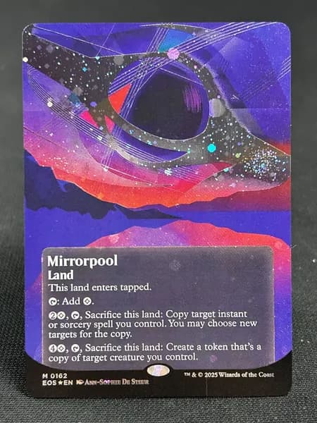 Магия сбора прокси-карт Высококачественные нефольговые карты Mirrorpool EOS #162 Galaxy Foil