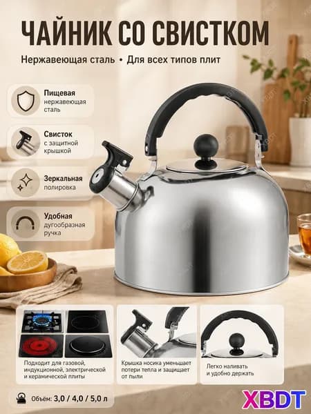 Электрический чайник TKDJ29J89/0LD6O, серебристый