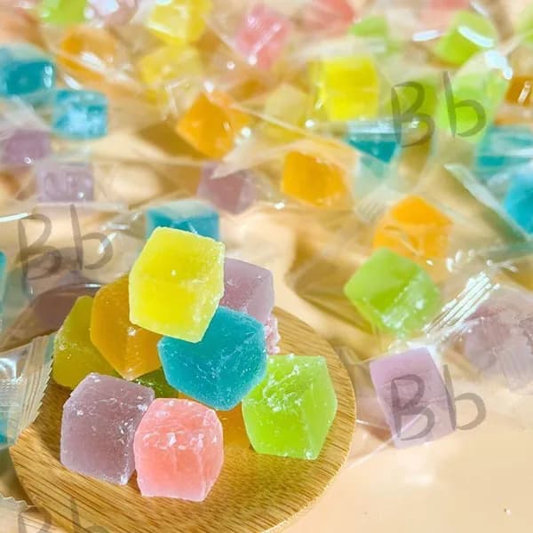 Фруктовые мармеладные кристаллические янтарные конфеты. 45pcs