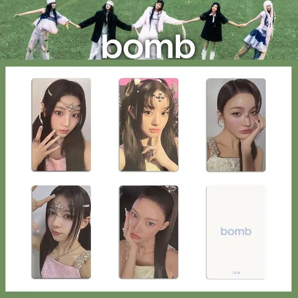 Карточки ILLIT bomb k-pop карточки коллекционные Фотокарточки 5.4*8.6cm 5 шт
