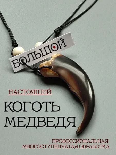 Подвеска коготь медведя оберег или в подарок