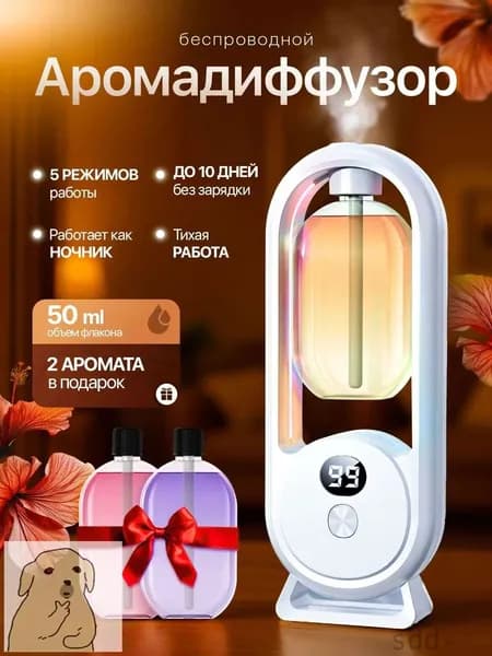 Аромадиффузор ультразвуковой 019c92c575047bdeb26f2ec7f24f7c4c, белый