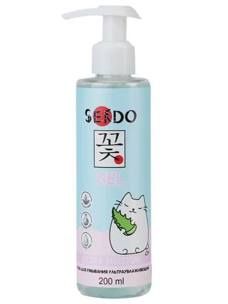 Sendo Гель для умывания гиалуроновая кислота + экстракт алоэ Ultra Moisture Cleansing Gel, 200мл