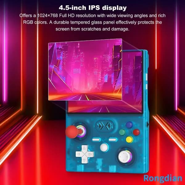 Портативная игровая консоль XF45V с открытым Linux, 4,5-дюймовым IPS-экраном и 128 ГБ встроенной памятью