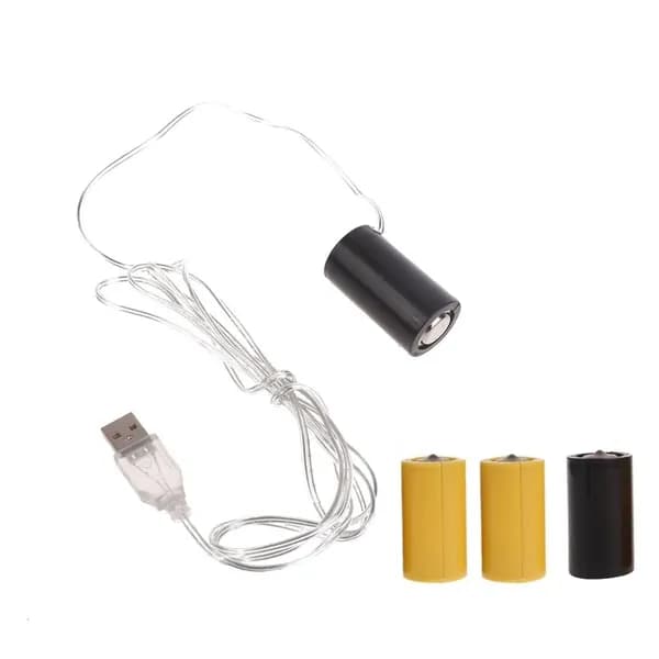 1SET LR14 C Батарея Элиминаторы кабельной проволоки USB 4.5V 3V Спина, - Один на один