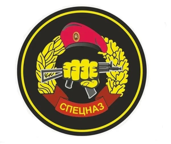 Объемная наклейка КРУГ "Кружок СПЕЦНАЗ", диаметр 5см