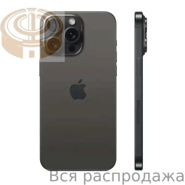 Муляж iPhone 15 Pro Black Titanium / Макет-копия смартфона Айфон 15 Про черный титан / Образец для витрины iPhone 15 Pro черный титан