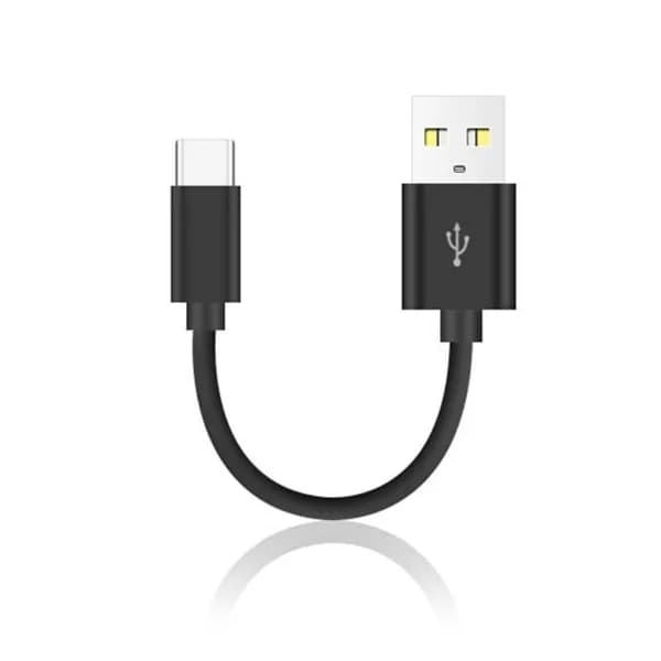 (1 штука) кабель для передачи данных USB- type c длиной 10 см-черный