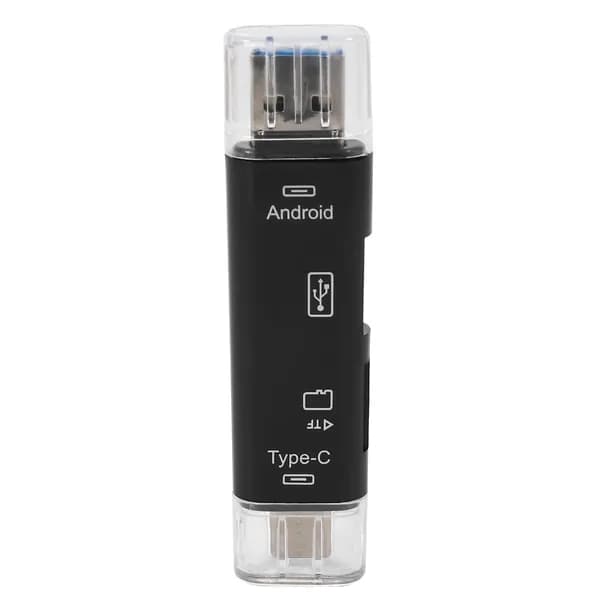 5-в-1 многофункциональный OTG кард-ридер Micro-SD / SD USB поддержка TF Android Type-c телефон компьютер универсальный