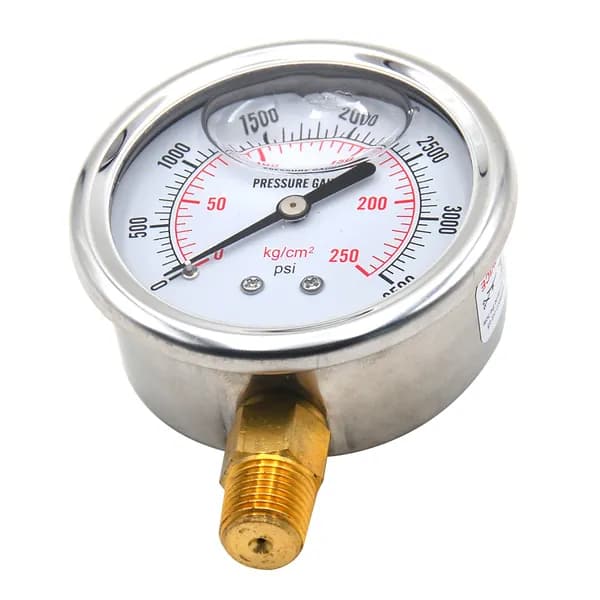 Гидравлический манометр 0 3500 PSI с американской резьбой