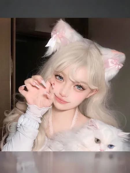 Эксклюзивная повязка с ушками кошки для праздничной вечеринки Хэллоуин