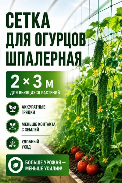Сетка садовая ограждающая,Полиэтилен,3х2м