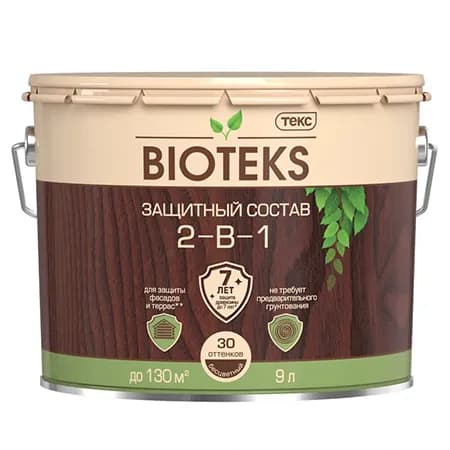 Текс bioteks защитный состав 2-в-1 для наружных работ, палисандр (0,8л)