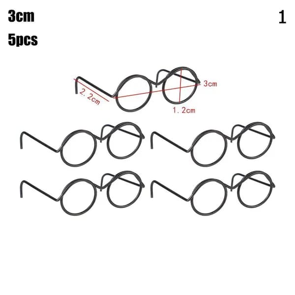 5PCS Кукла Очки