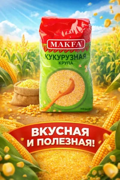 крупа кукурузная makfa 700гр