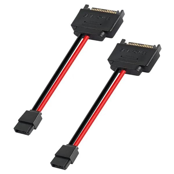 2 шт. SATA 15-контактный штекерный кабель на 6-контактный 15-контактный 6-контактный адаптер питания для ноутбука CD-ROM
