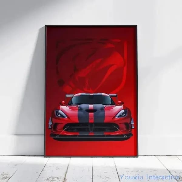 Постер "Dodge Viper 4", 30 см х 21 см