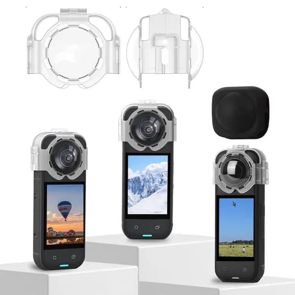 Защитная противотуманная крышка для объектива Insta360 X5 с системой быстрой фиксации
