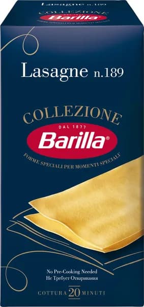 Макаронные изделия Barilla Лазанья из твёрдых сортов пшеницы, 500 г