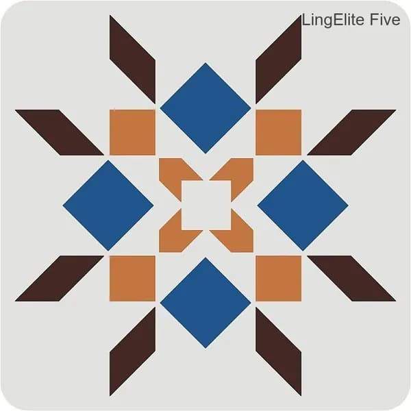 1 шт. Трафарет для лоскутного одеяла Barn Quilt 30x30 см, многоразовый, солнечный трафарет, ромбовидный узор