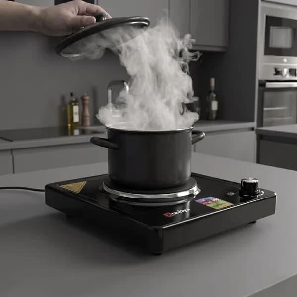 kunhya Электрическая Варочная панель elektrikli, черный