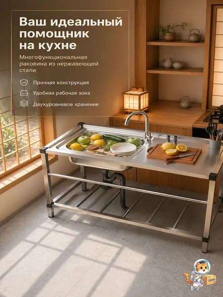 Садовая кухня,100х42х75см