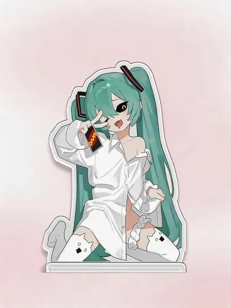 Акриловый стенд Hatsune Miku (Версия Uno), аниме-фигурка для стола, подарок для фанатов