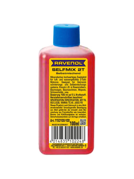 RAVENOL Selfmix 2Т Масло моторное, Минеральное, 0.1 л
