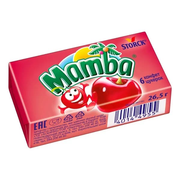 Конфеты жевательные Mamba 26,5 г