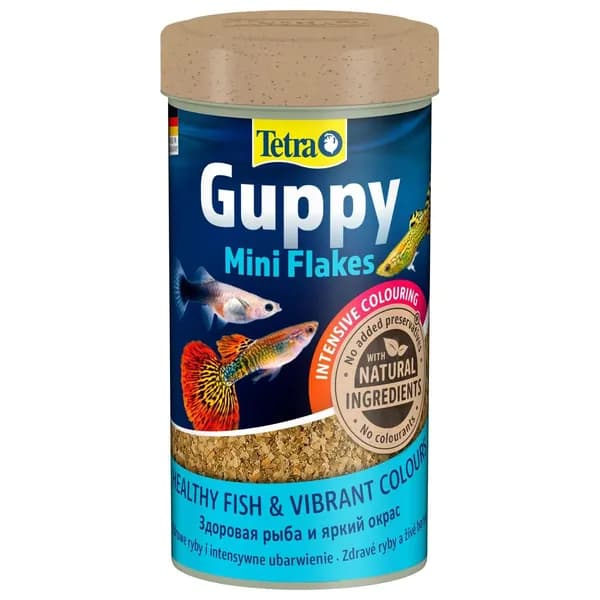 Tetra Guppy корм для всех видов гуппи (мини-хлопья) 250 мл