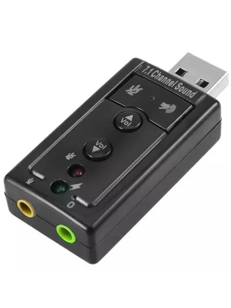 Звуковой адаптер внешняя звуковая карта USB