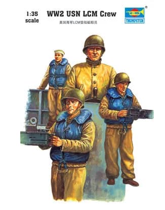 Сборная модель US Navy LCM Crew