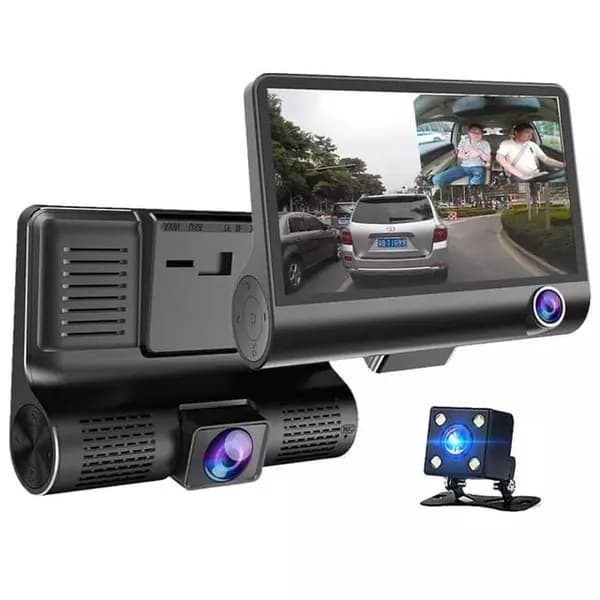 Автомобильный видеорегистратор с 3 камерами VIDEO CARDVR Full HD Глобус Маркет