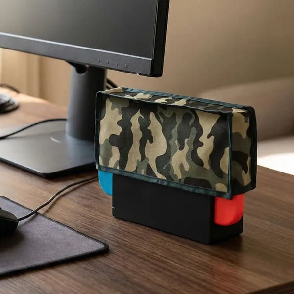 Чехол-пылезащита для док-станции Nintendo Switch и Switch OLED, камуфляжный