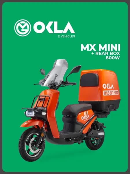 Velocifero Электроскутер MX-Mini + Rear Box, оранжевый