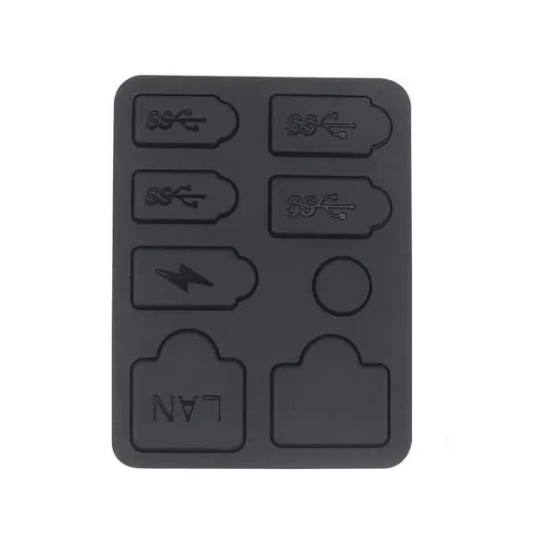 Силиконовая пылезащитная заглушка для консоли 5 Slim, разъемы LAN, Type-C, USB