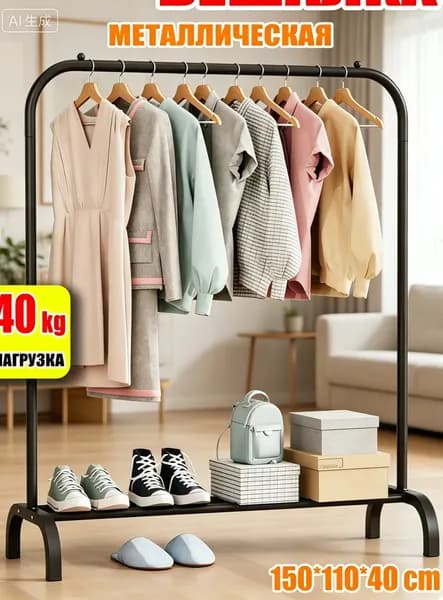 Вешалка напольная, 150 см х 110 см