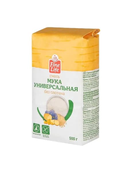 Fine Life Мука универсальная без глютена, 500г