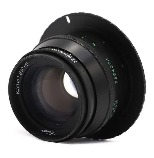 Винтажный Юпитер-8 f/2 50mm чёрный + адаптер Canon EF/EF-S Ламповый портретник!