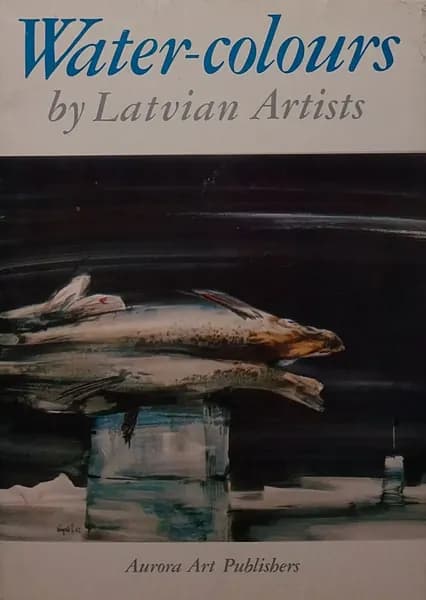 Открытка винтажная. Water-colours by Latvian Artiats / Акварели художников Латвии (комплект из 15 открыток) 1976 год