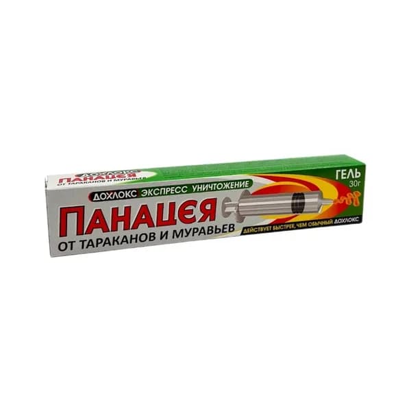 Гель от тараканов и муравьев в шприце Дохлокс (Панацея) Экспресс уничтожение, 30г