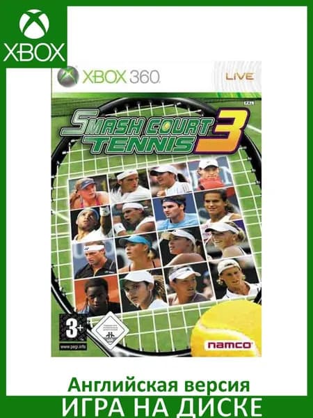 Игра Smash Court Tennis 3 Xbox 360 Диск Английская версия